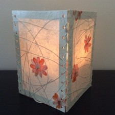 Handmade paper lampshade -