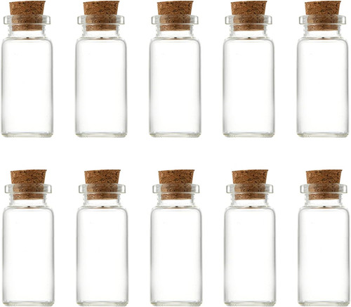 Pcs small glass bottles - 10,