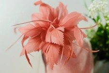 Women Flower Feather Hair Hat
