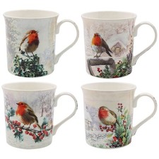 Lesser & Pavey Robin Mugs in 4