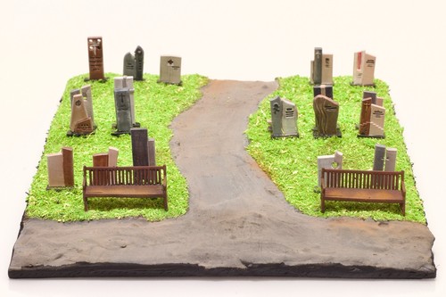 20x mixed modern - modern, gravestones