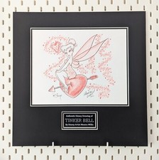 Official Monica Willis Tinker Bell Peter Pan Disney Drawing Sketch Wedding Gift 