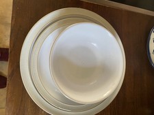 Three Piece Set Of Denby Crockery: Dinner Plate, Side Plate