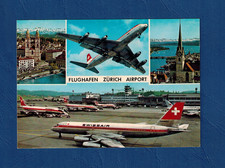Postcard Zurich Airport 1977