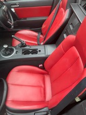 MAZDA MX5 MK3 NC RED/BLACK LEATHER SEATS/DOOR CARDS (LAUNCH EDITION)