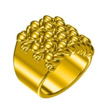 5pcs Keeper Ring Wax Patterns