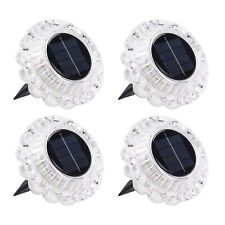 4 Pack Solar Ground Lights IP44 LED Garden Decorative Pathway Lawn Patio Walkway