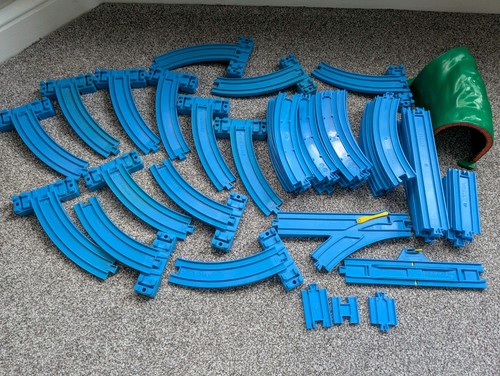 Tomy blue trackmaster - tomy, track
