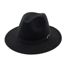 Unisex Wide Brim Woolen Hat