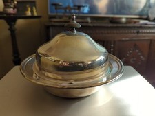 Antique Silver Plate Muffin Dish