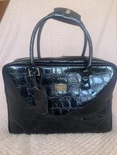 Jasper Conran Tripp Patent Croc Look Bag Used see description please