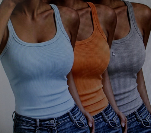 Ladies ribbed vest camisole - ladies,