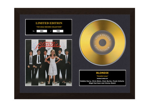 Blondie signed gold - gold, disc