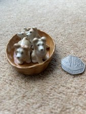 Vintage Four Ceramic Puppies