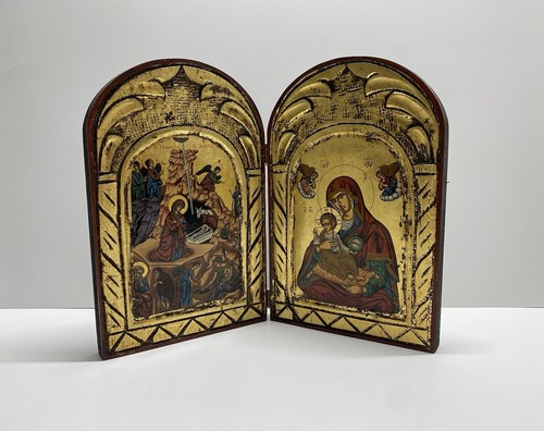 Antique byzantine icon - antique,