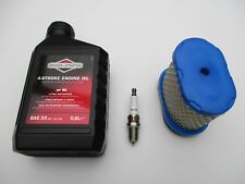 Service tune up Kit for Mountfield M3 M4 with B&S Intek engine Filter, Plug, oil
