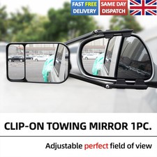Car Caravan Trailer Dual View Rear View Towing Side Mirror Extension Blind Spot