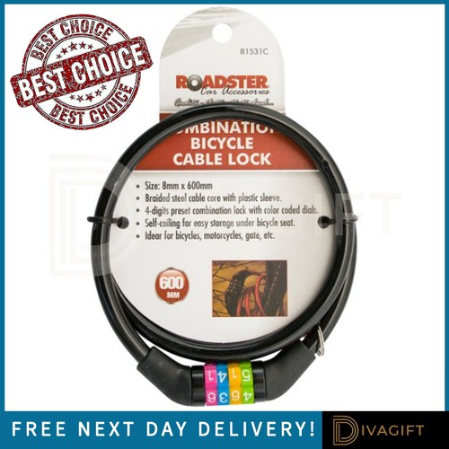 Combination bike lock cable - combination,
