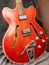 1963 Hofner Verithin 'Bigsby' electric guitar w/new Gator hard case