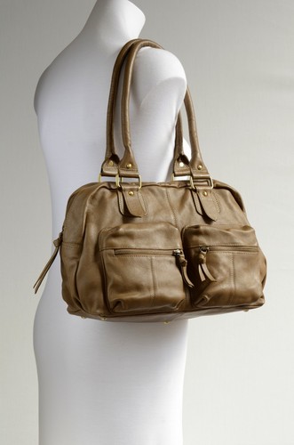 Soft coffee brown - ,, leather
