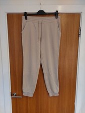 Beige Joggers Jogging Bottoms Womens Size M