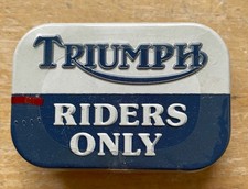 Triumph Motorbike Tin and
