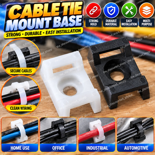 Cable tie mount - cable,