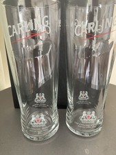 Carling Pint Glasses x 2