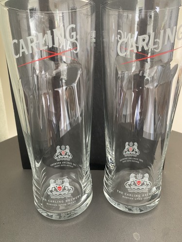 Carling pint glasses 2 - glasses,