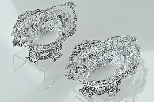 Superb pair sterling silver - pair,