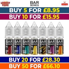 Bar Series Nic Salt 10ml E-Liquid Vape Juice 5/10mg/20mg Nicotine| BIG Discount