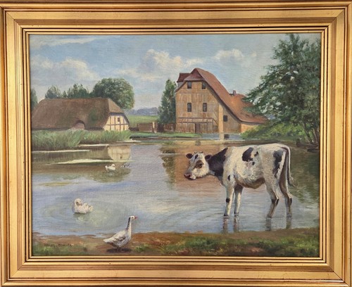 Antique oil painting