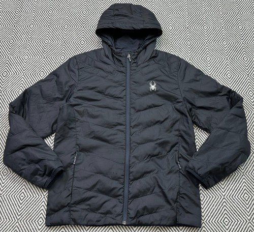 Spyder down jacket - down, black