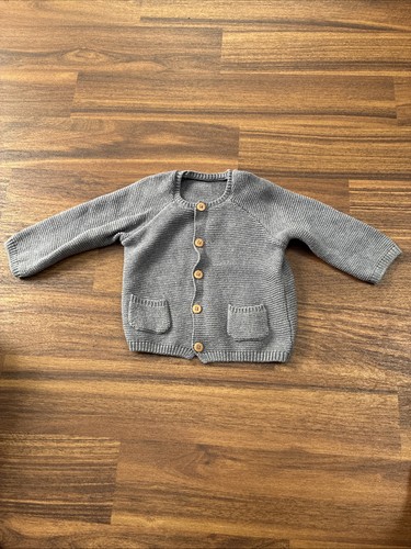 Lovely grey knitted - knitted, cardigan