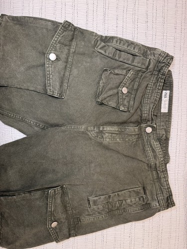 Zara olive green cargo pants - olive,