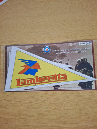 Lambretta flag pennant banner - lambretta,