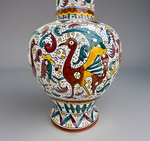 Antique vase turned table - vase,