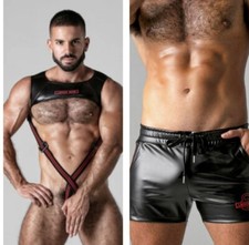 Locker Gear Leather Look Red