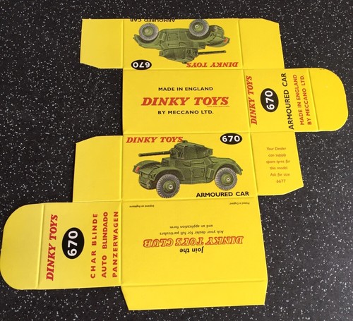 Dinky toys reproduction box - reproduction,