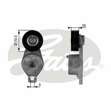 Ribbed belt tensioner pulley - belt,
