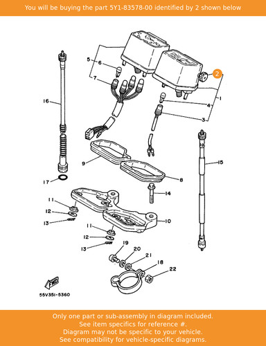 Yamaha knob trip meter - yamaha,