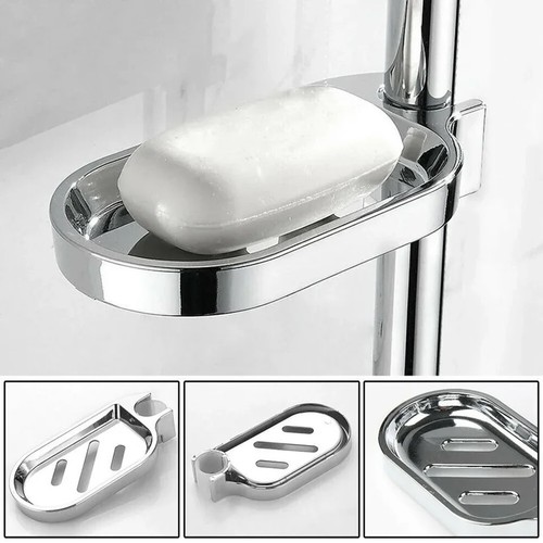 Silver soap dish for shower - soap,