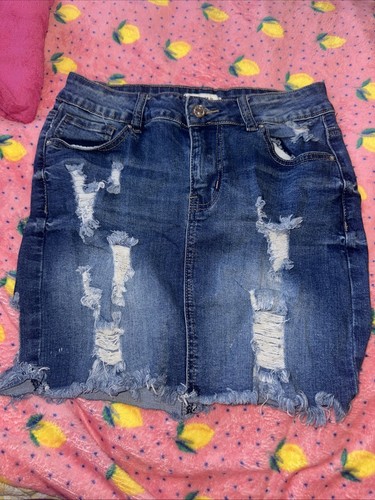 Denim skirt - denim,