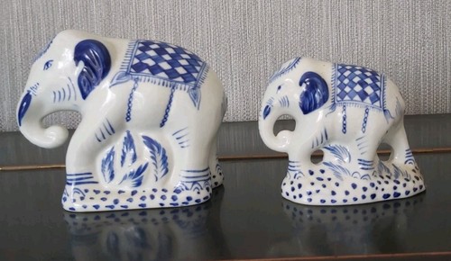 Two blue white ceramic - two,