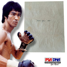 Bruce Lee Handwritten Letter Note Bob Baker PSA/DNA LOA
