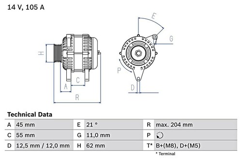 Bosch alternator fits - bosch,