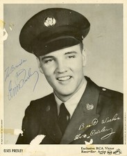 ELVIS PRESLEY Signed 'RCA