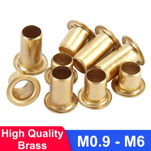 Brass eyelet hollow tubular - brass,