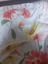 Duvet Cover King Size Vintage Reversable By Bhs Floral/stripe