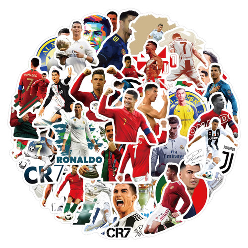 50pcs football star cristiano - 50pcs,